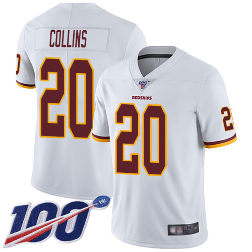 Washington Redskins Limited White Men Landon Collins Road Jersey NFL Football 20 100th Season